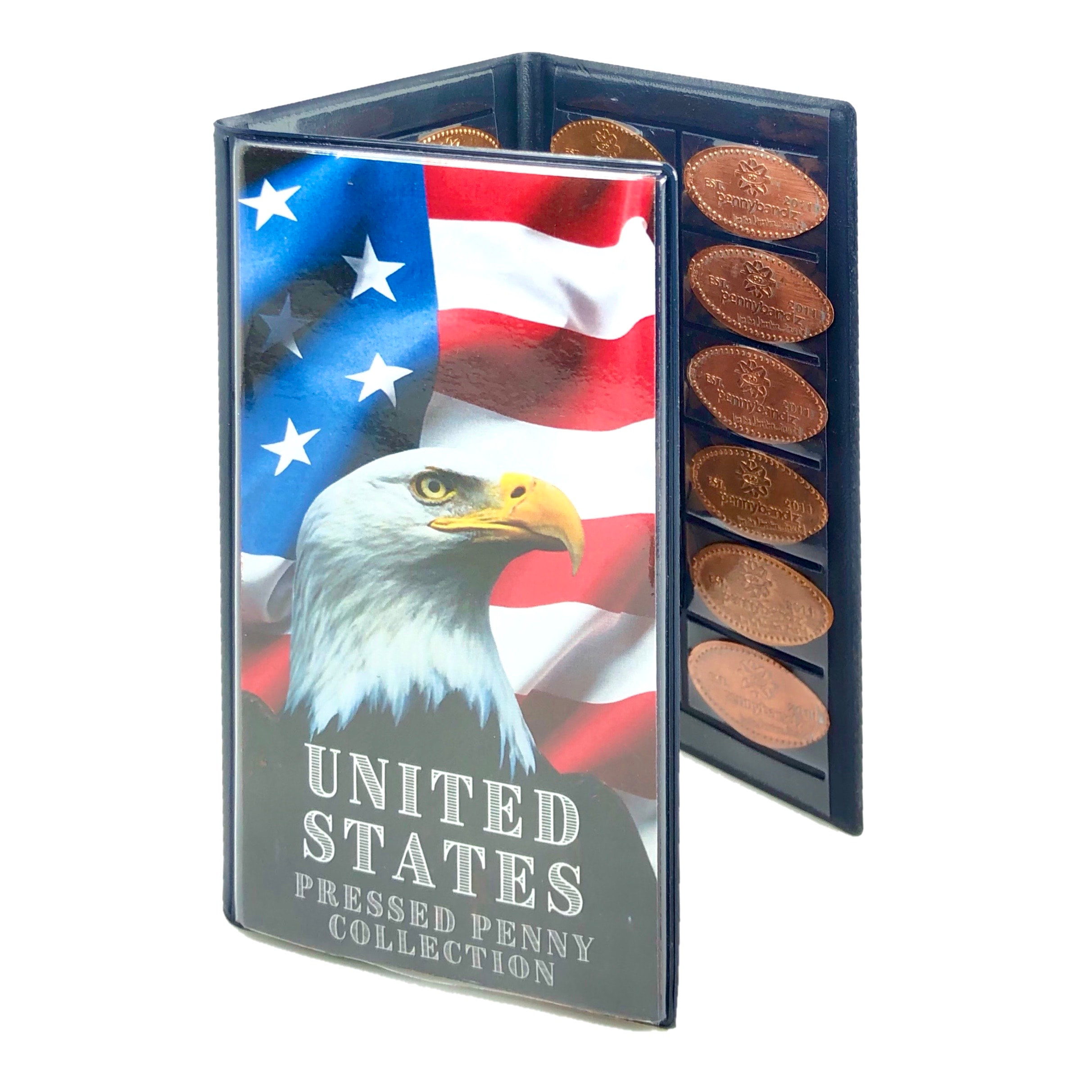 Pennybandz The Penny Journal Holds 146 Coins the Ultimate Souvenir Penny  Collecting Book for your Coin Collection Holds 128 Pressed Pennies and 18  Pressed Quarters or Nickels - Yahoo Shopping