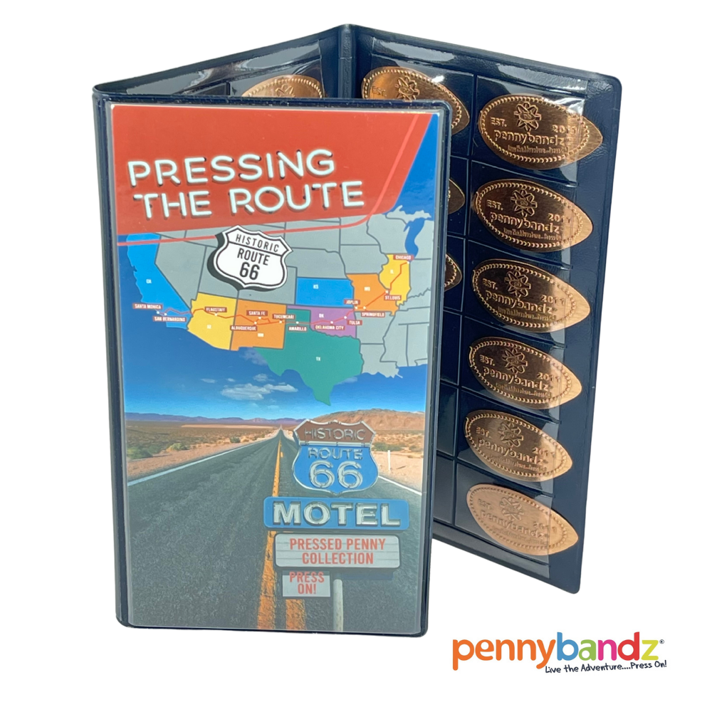Tri-Fold Pressed Penny Book - ROUTE 66 - Pressing the Route™